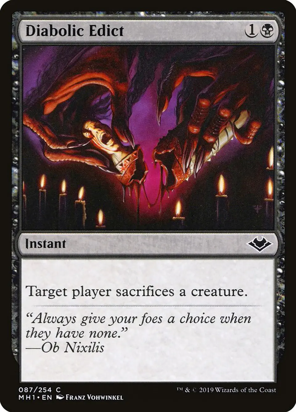 Diabolic Edict | Español | NM | MH1 1