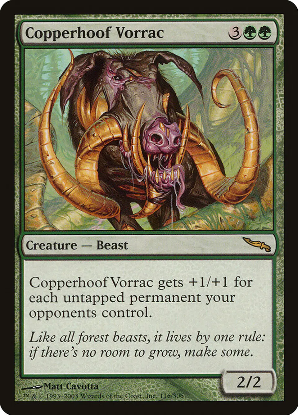 Copperhoof Vorrac | Inglés | VG | MRD 1