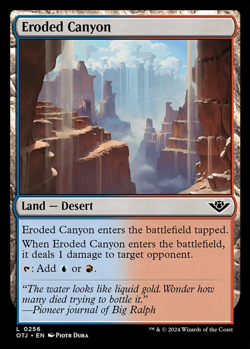 Eroded Canyon (foil) | Español | NM | OTJ 1