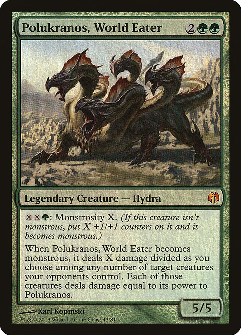 Polukranos, World Eater (foil) | Inglés | EX | DDL 1