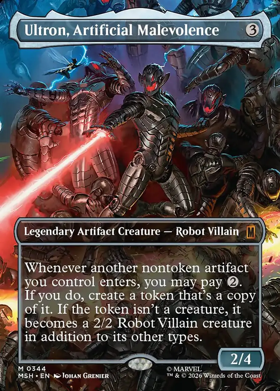 Ultron, Artificial Malevolence (Borderless) | Inglés | NM | MSH 1