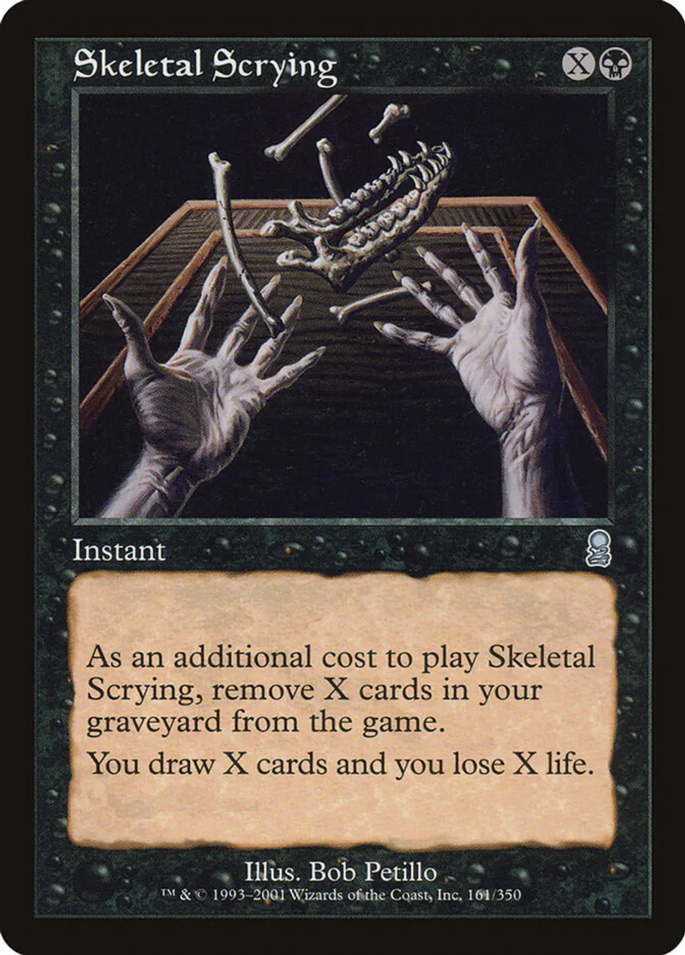 Skeletal Scrying (Retro Frame) | Español | HP | ODY 1