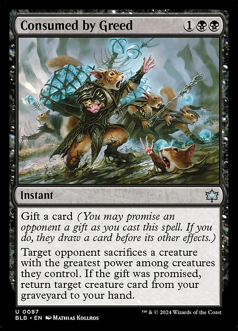 Consumed by Greed (foil) | Español | EX | BLB