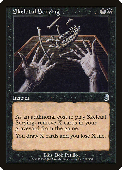 Skeletal Scrying (Retro Frame) | Español | VG | ODY