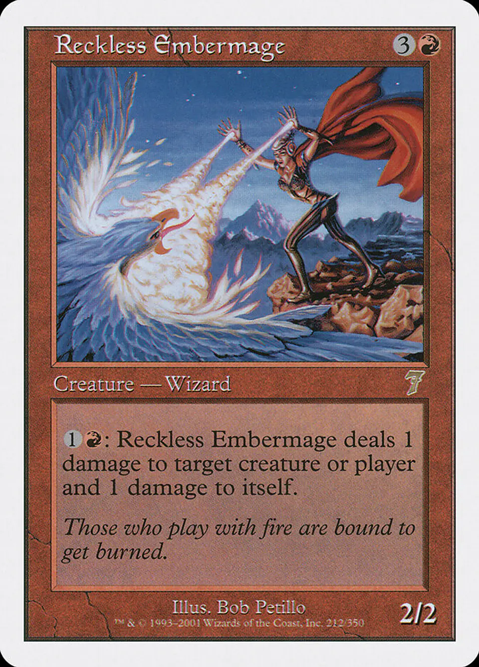 Reckless Embermage (Retro Frame) | Español | VG | 7ED 1