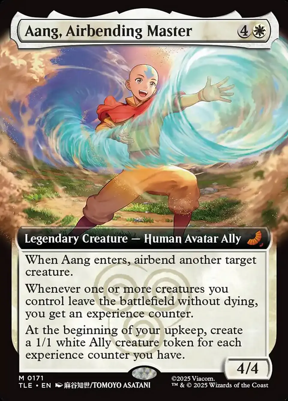 Aang, Airbending Master (Extended Art foil) | Inglés | NM | TLE 1