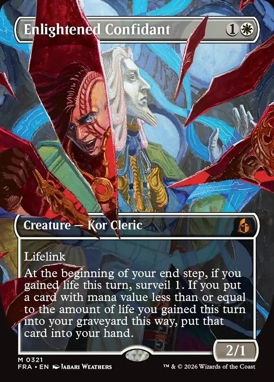 Enlightened Confidant (Borderless) | Inglés | NM | FRA 1