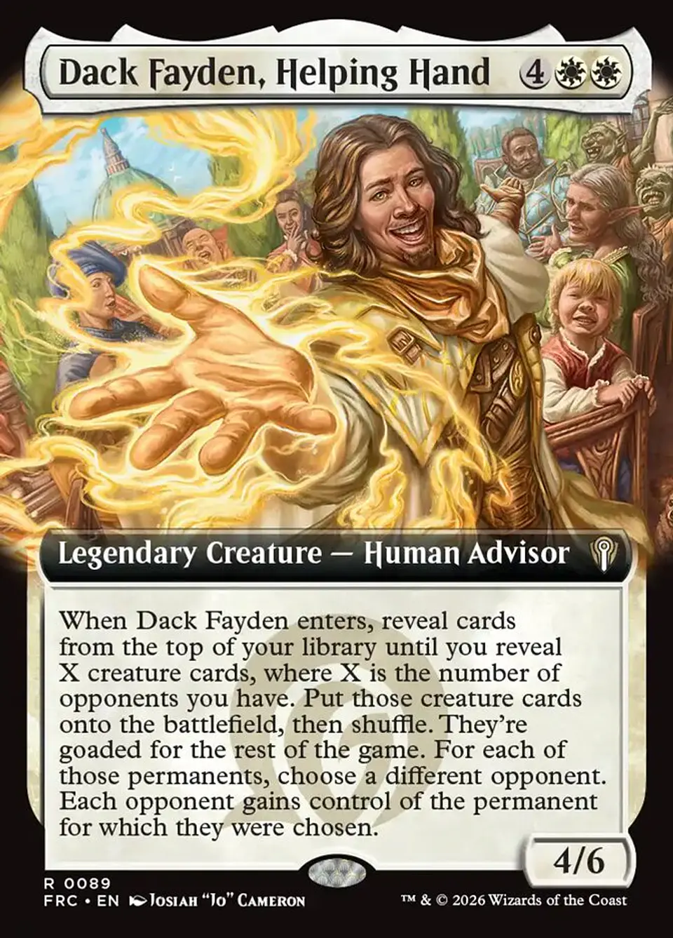 Dack Fayden, Helping Hand (Extended Art) | Inglés | NM | FRC 1