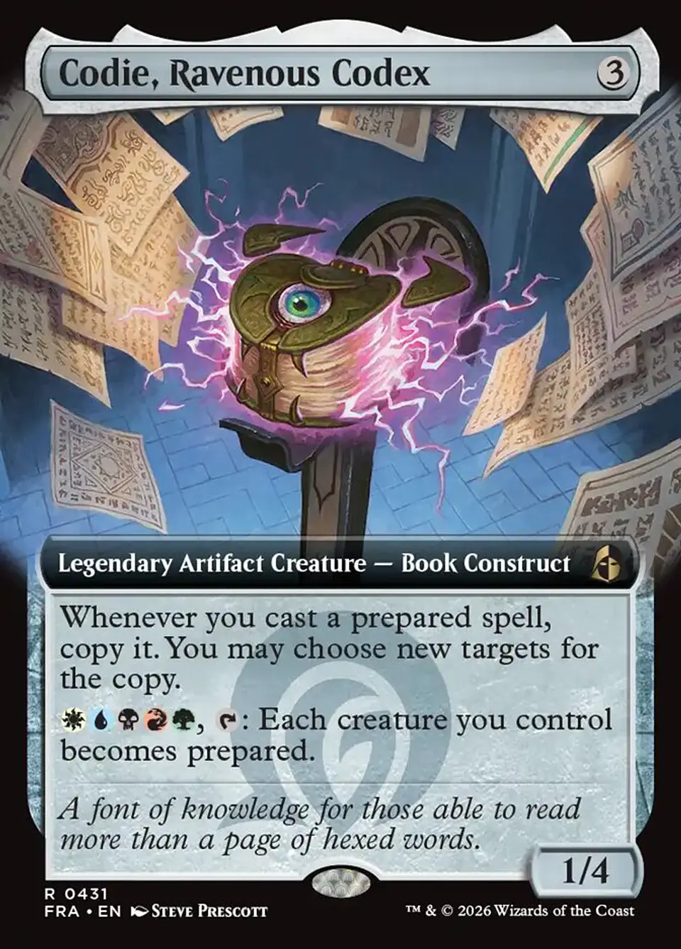 Codie, Ravenous Codex (Extended Art) | Inglés | NM | FRA 1