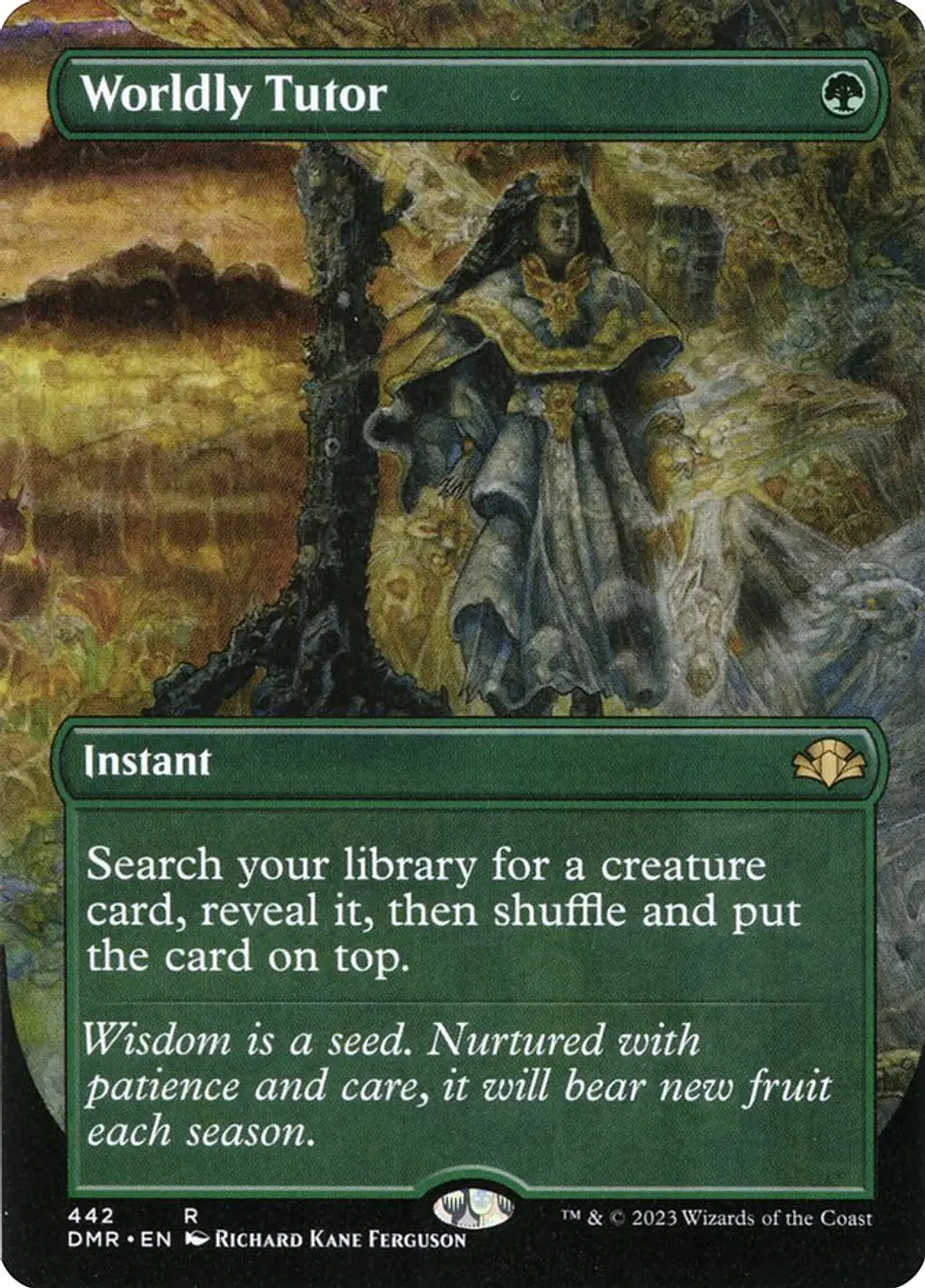 Worldly Tutor (Borderless foil) | Inglés | NM | DMR 1
