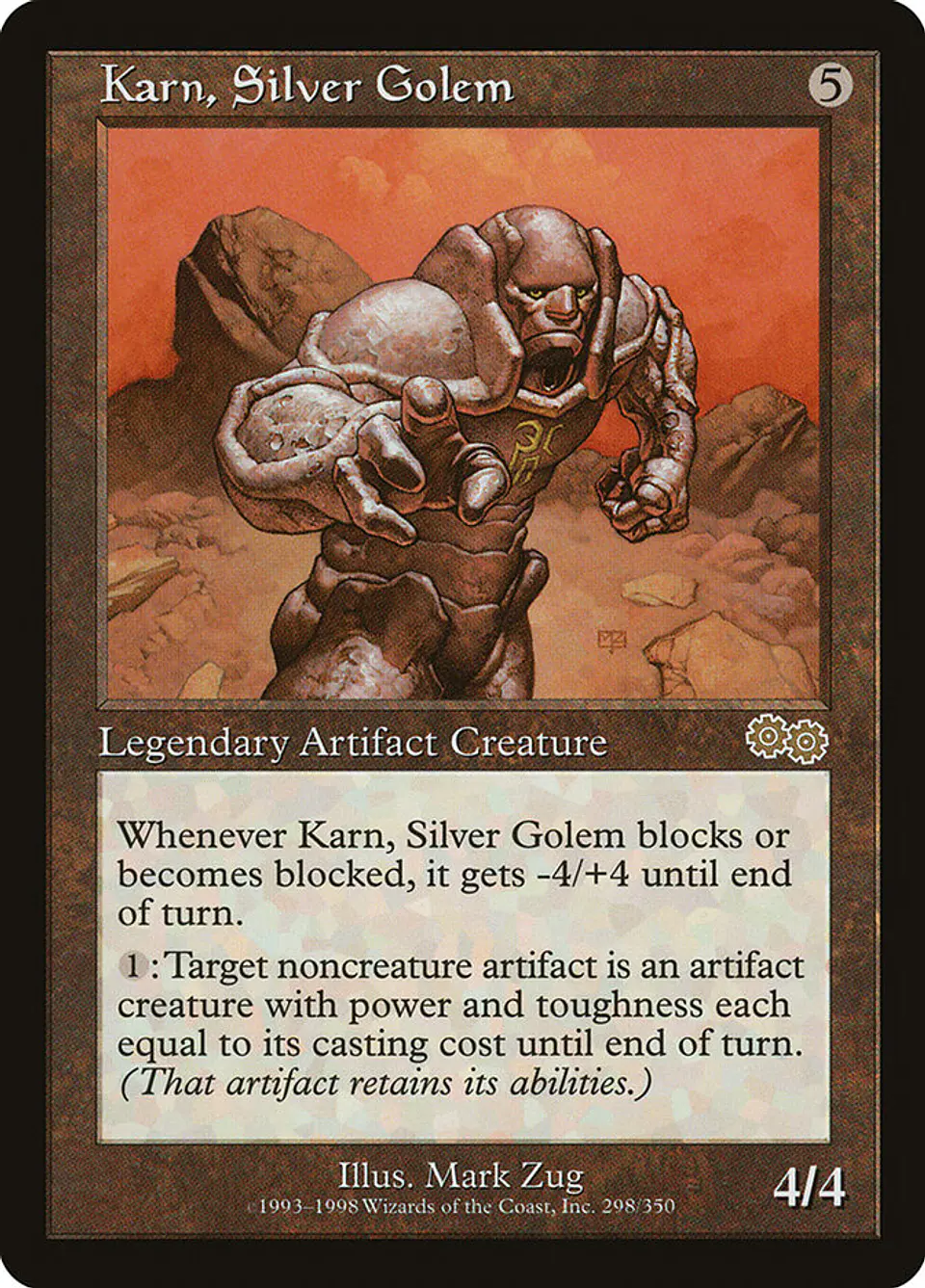Karn, Silver Golem (Retro Frame) | Inglés | VG | USG 1