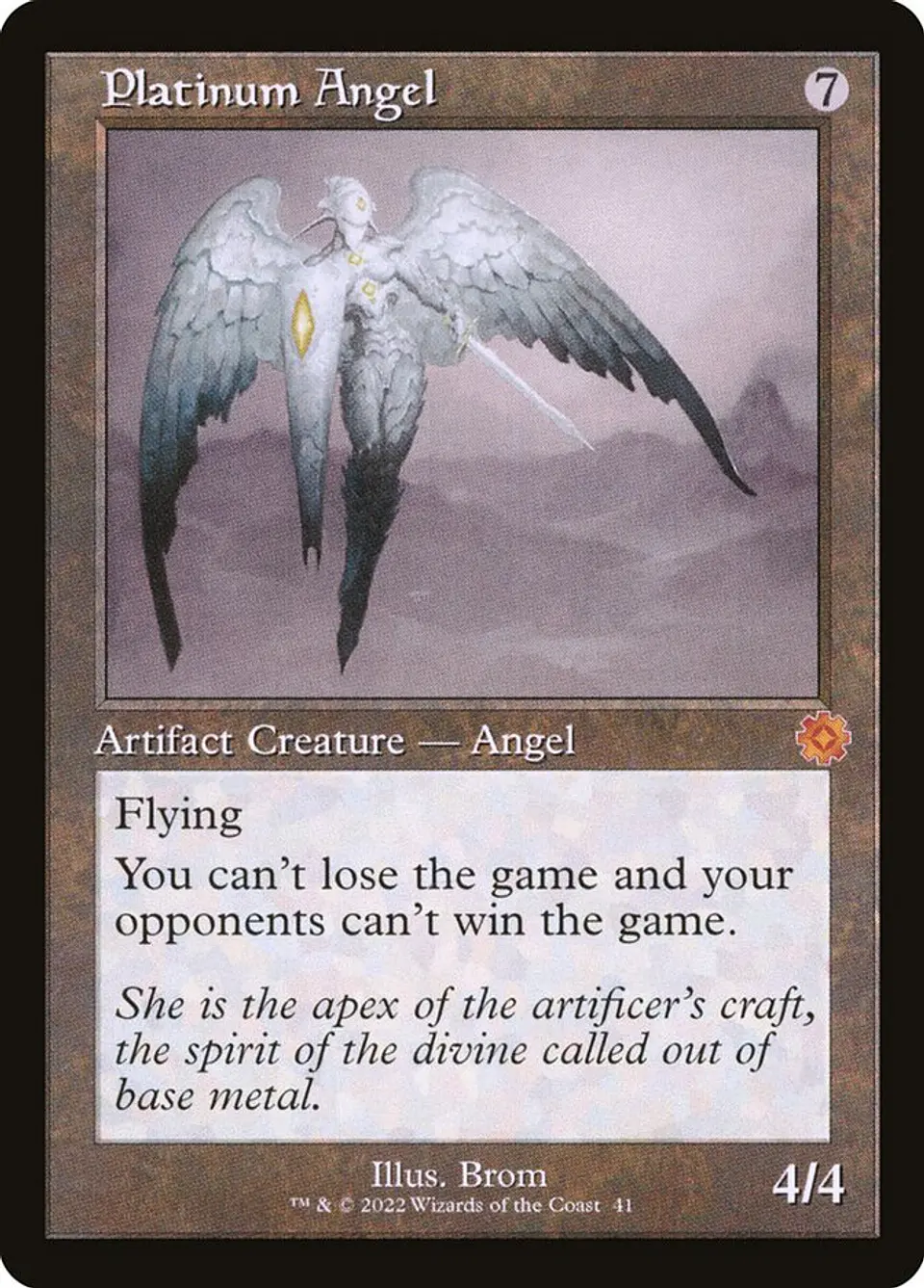 Platinum Angel (Retro Frame) | Español | NM | BRR 1