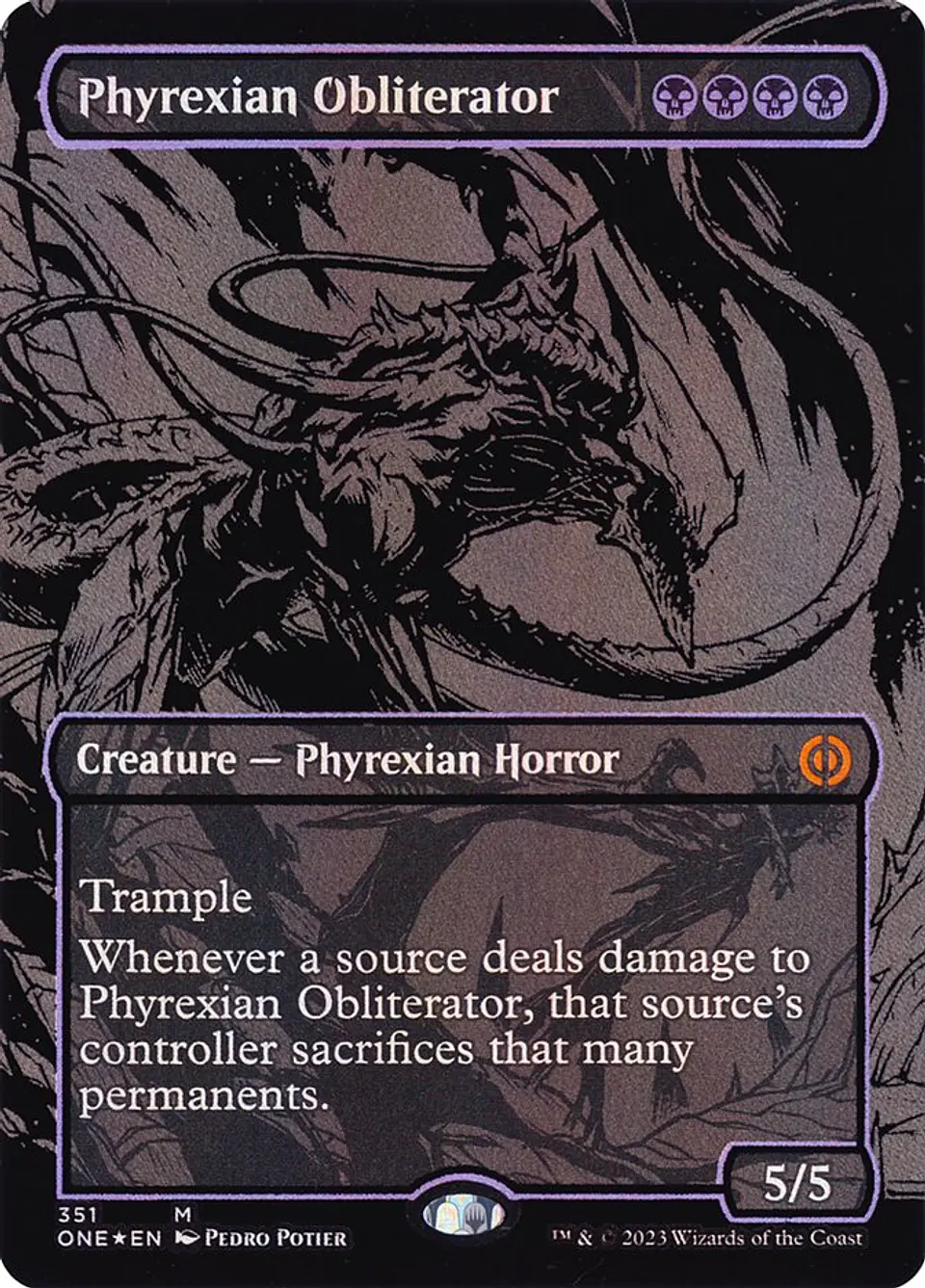 Phyrexian Obliterator (Borderless foil) | Inglés | NM | ONE 1