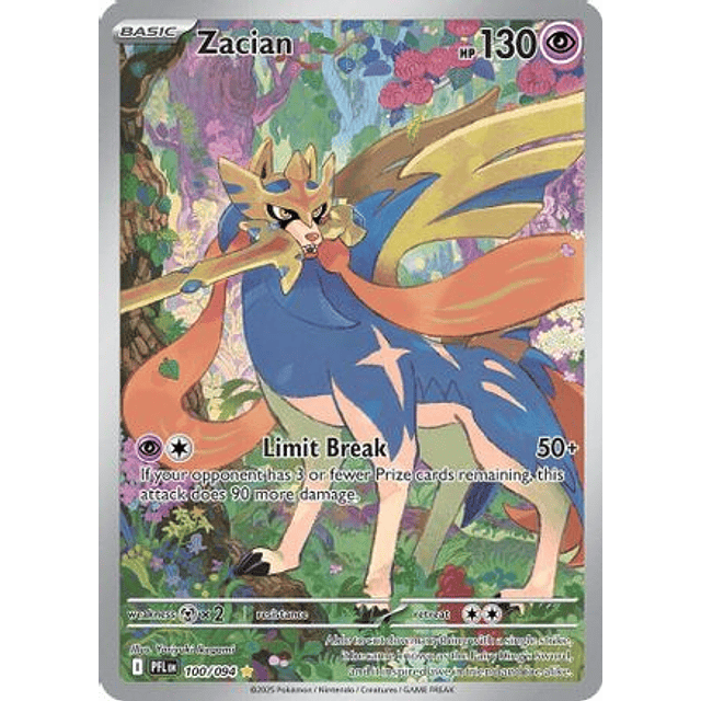 Zacian - 100/094 - Illustration Rare