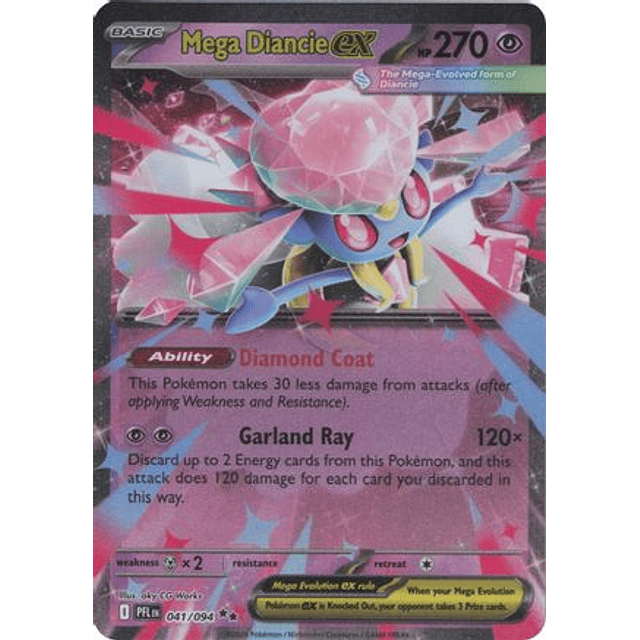Mega Diancie ex - 041/094 - Double Rare
