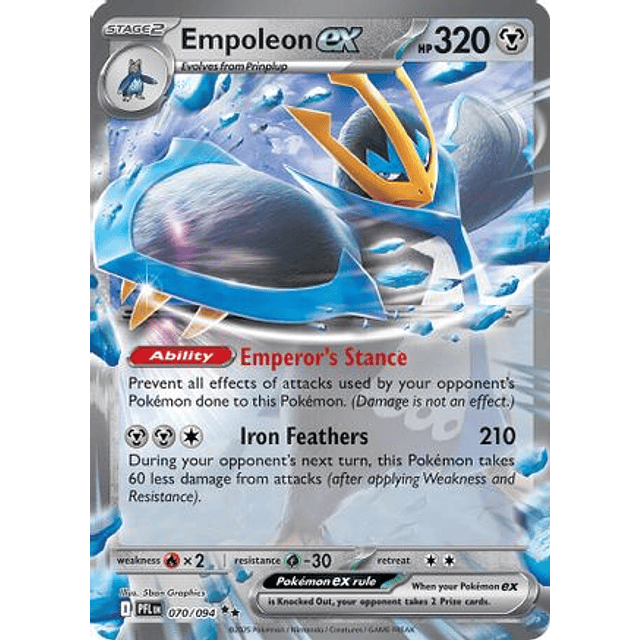 Empoleon ex - 070/094 - Double Rare