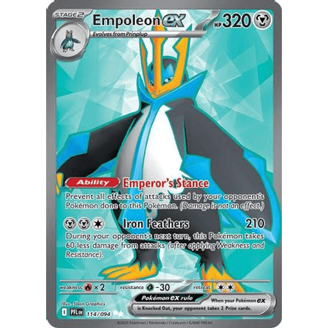 Empoleon ex - 114/094 - Ultra Rare