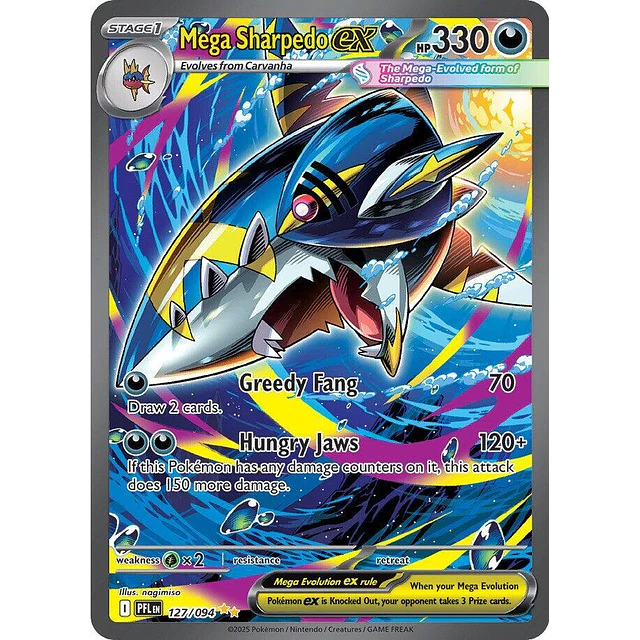 Mega Sharpedo ex - 127/094 - Special Illustration Rare