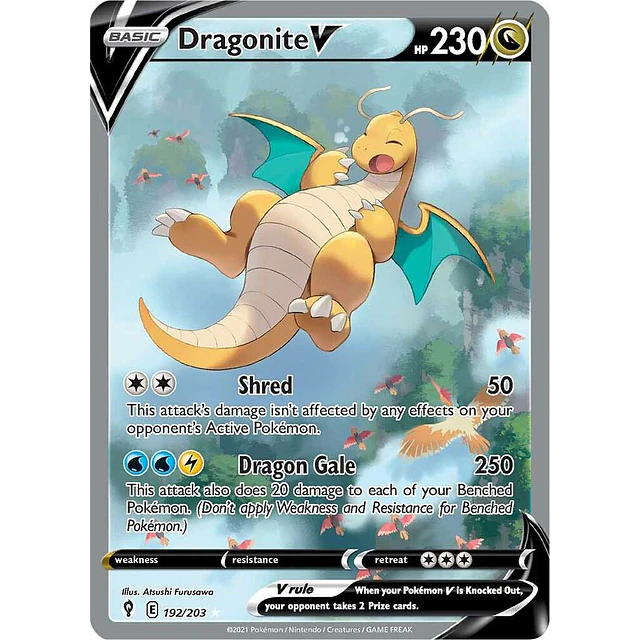 Dragonite V - 192/203 - Alternate Full Art