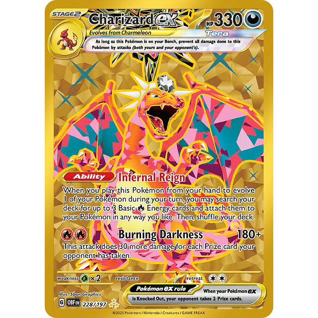 Charizard ex - 228/197 - Hyper Rare