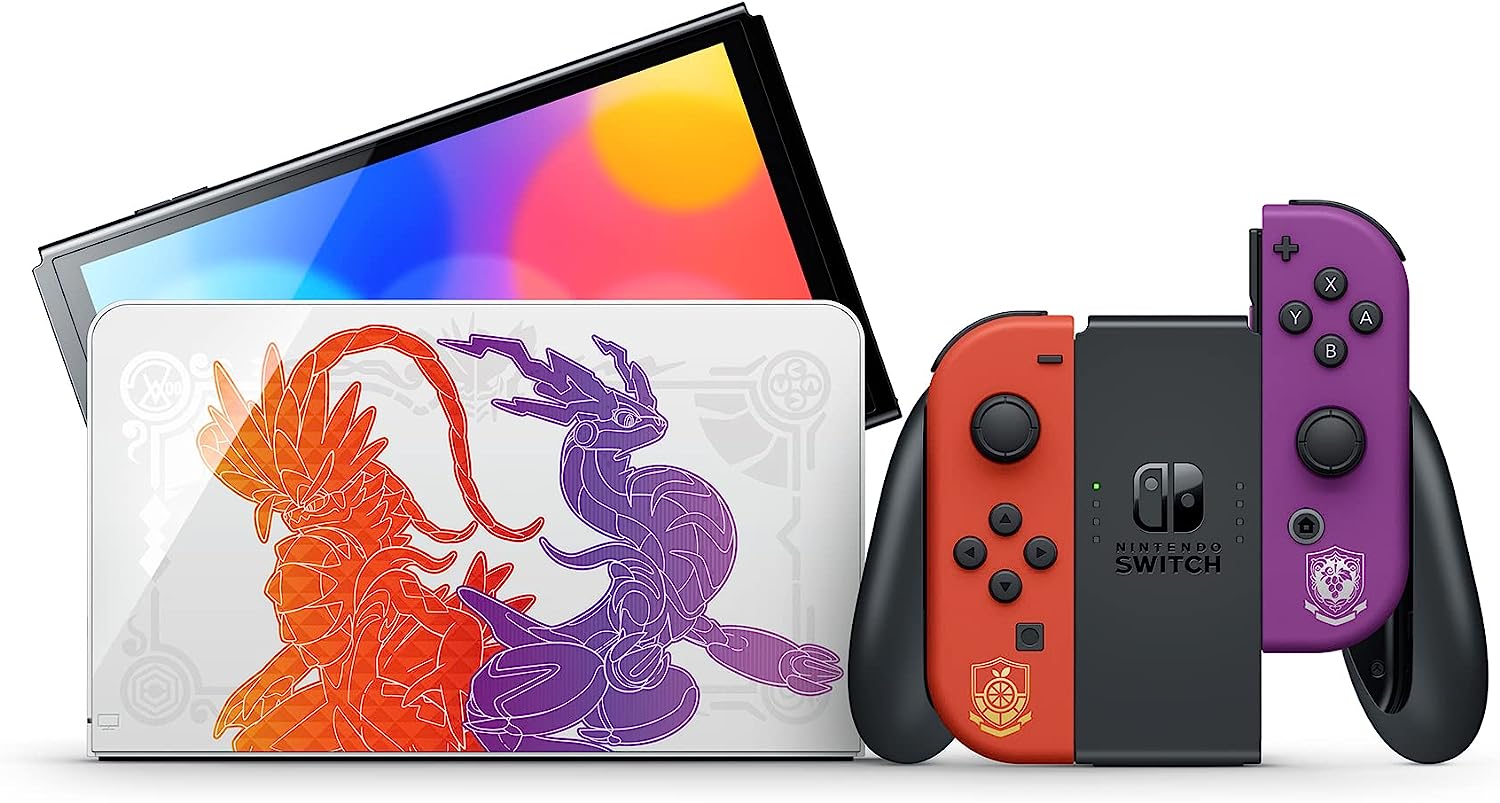 Consola Nintendo Switch OLED Modelo Pokémon Scarlet & Violet Edicion Especial  1