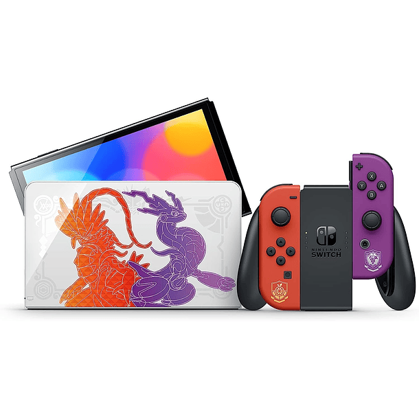 Consola Nintendo Switch OLED Modelo Pokémon Scarlet & Violet Edicion Especial  1