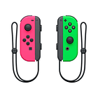 Controles Joy Con de Nintendo Switch Rosado/Verde  1