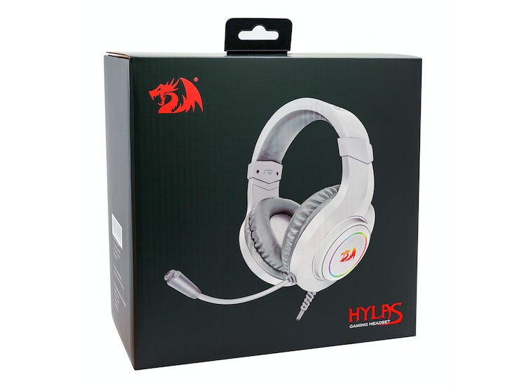 Audífono Gamer Redragon HYLAS White 5