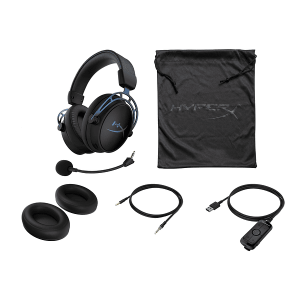 Audifono Gamer HyperX Alpha S Blue 7.1 usb o 3.5mm  4