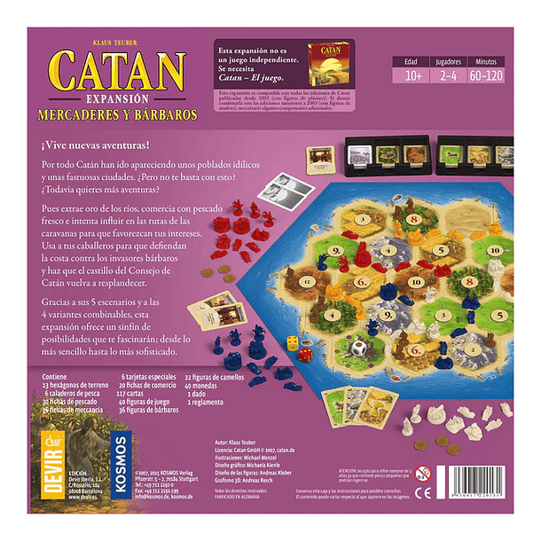Juegos de mesa Catan: Mercaderes y Barbaros de Catan  3