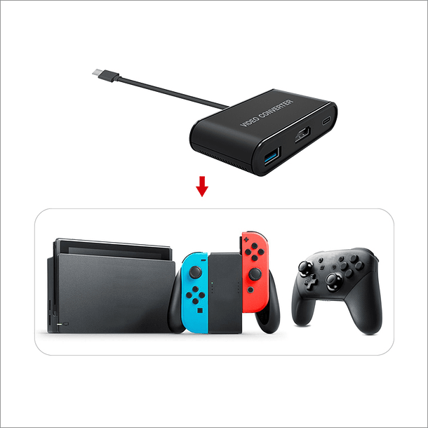 Accesorio Dobe - Adaptador HDMI para Nintendo Switch  5