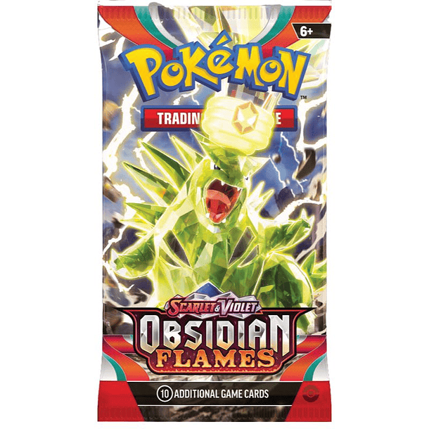 TCG sobre Pokémon Scarlet & Violet Obsidian Flames Booster Suelto Ingles 2