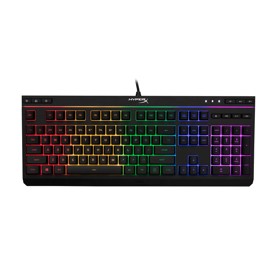 Teclado Gamer HyperX Alloy Core Membrana RGB  1