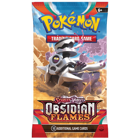 TCG Sobre Pokémon Escarlata y Púrpura Llamas Obsidianas Español