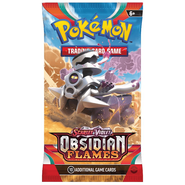TCG Sobre Pokémon Escarlata y Púrpura Llamas Obsidianas Español 2