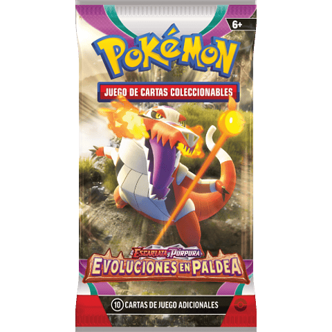 TCG Sobre Pokémon Escarlata y Púrpura Evoluciones en Paldea Español