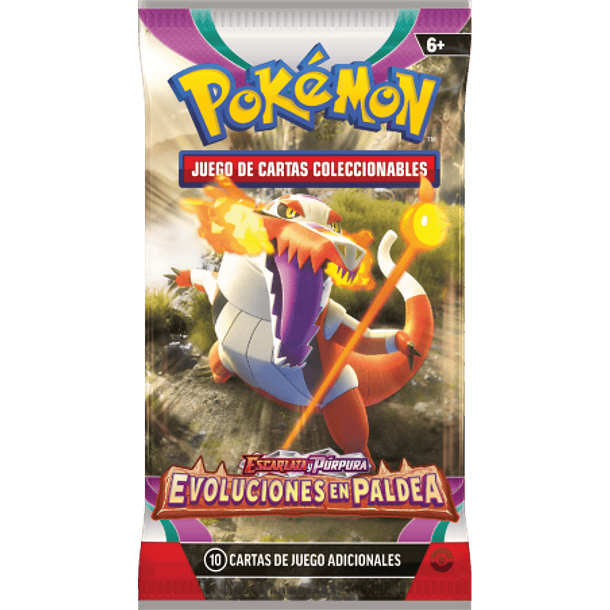 TCG Sobre Pokémon Escarlata y Púrpura Evoluciones en Paldea Español 2