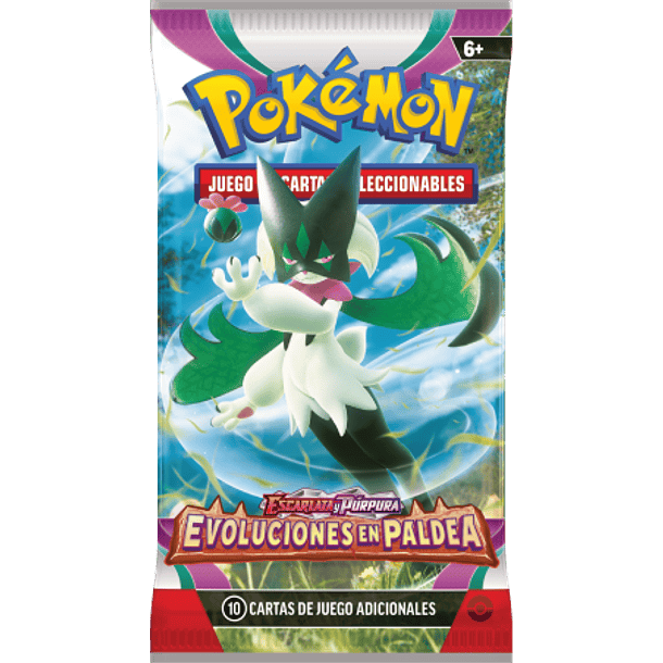TCG Sobre Pokémon Escarlata y Púrpura Evoluciones en Paldea Español 3