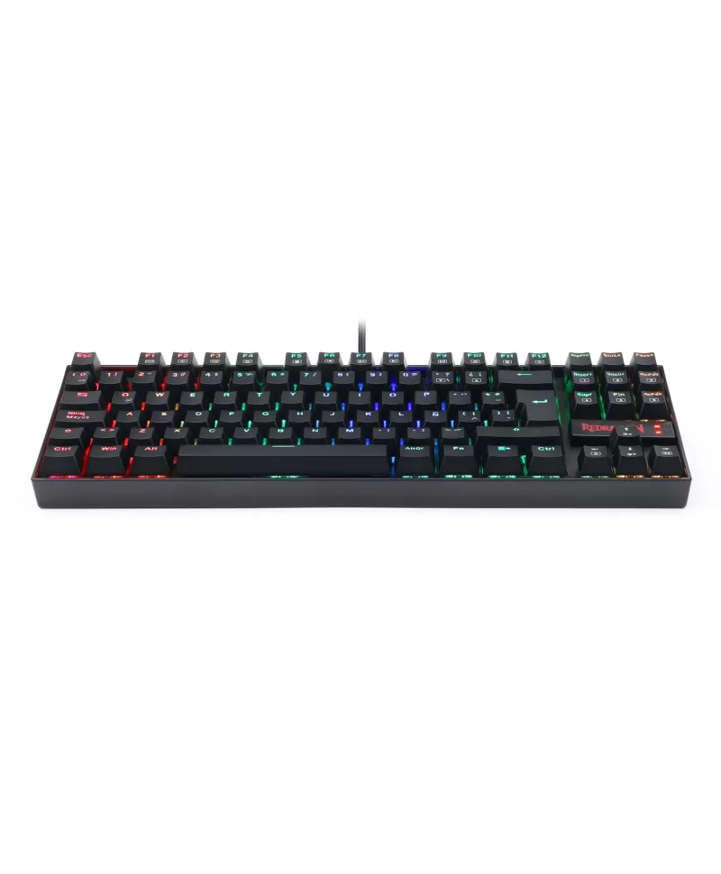 Teclado Gamer Redragon Kumara Negro Mec RGB Sw red español  4