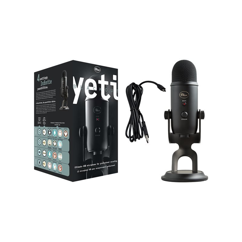 Micrófono Yeti Blackout  3
