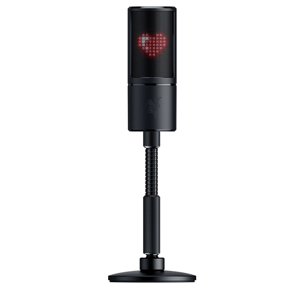 Micrófono Razer Seiren Emote - Pantalla de Emoticonos 8bit. Color Negro 4