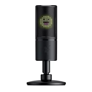 Micrófono Razer Seiren Emote - Pantalla de Emoticonos 8bit. Color Negro 1