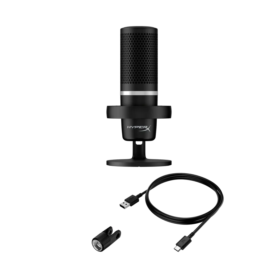 Microfono HyperX Duocast USB Negro 5