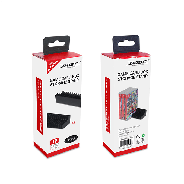 Accesorio Dobe - Base de almacenamiento para juegos de Switch - 24 juegos  4