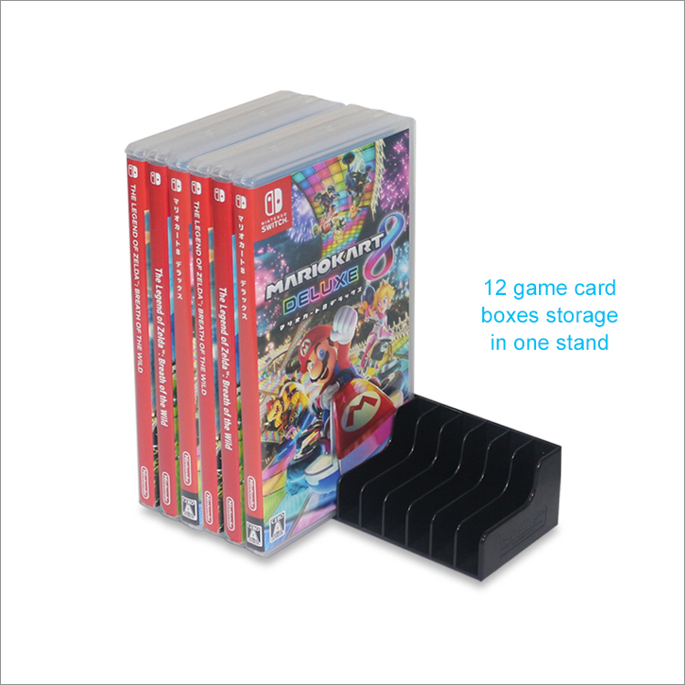 Accesorio Dobe - Base de almacenamiento para juegos de Switch - 24 juegos  2