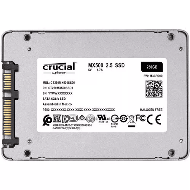 Disco solido Crucial p5 250gb 3D nand nvme pcie m2 (revisar) 3