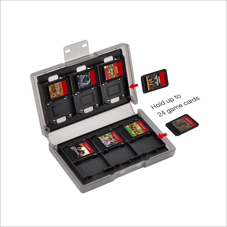Accesorio Dobe - Carcasa de almacenamiento de juegos de Switch - 24 juegos  2