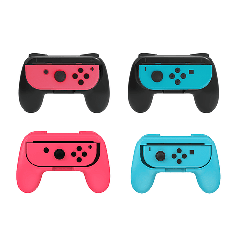 Accesorio Dobe - Grip Joy Control Nintendo Switch x2 (1 Rojo+ 1 Azul) 