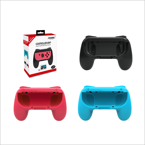 Accesorio Dobe - Grip Joy Control Nintendo Switch x2 (1 Rojo+ 1 Azul)  3