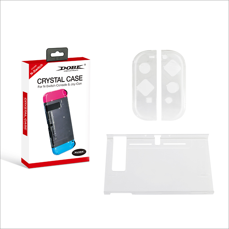 Accesorio Dobe - Carcasa Transparente Ridida Nintendo Switch  1
